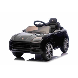 Elektrické autíčko Porsche Cayenne 12V s pohonom zadných kolies a licenciou (Jednomiestne),  čierne