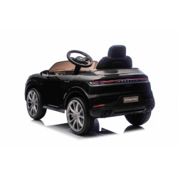 Elektrické autíčko Porsche Cayenne 12V s pohonom zadných kolies a licenciou (Jednomiestne),  čierne