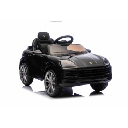 Elektrické autíčko Porsche Cayenne 12V s pohonom zadných kolies a licenciou (Jednomiestne),  čierne