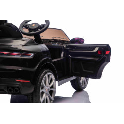 Elektrické autíčko Porsche Cayenne 12V s pohonom zadných kolies a licenciou (Jednomiestne),  čierne