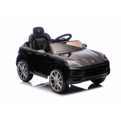Elektrické autíčko Porsche Cayenne 12V s pohonom zadných kolies a licenciou (Jednomiestne),  čierne