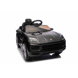 Elektrické autíčko Porsche Cayenne 12V s pohonom zadných kolies a licenciou (Jednomiestne),  čierne
