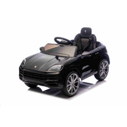 Elektrické autíčko Porsche Cayenne 12V s pohonom zadných kolies a licenciou (Jednomiestne),  čierne