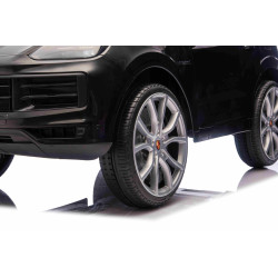 Elektrické autíčko Porsche Cayenne 12V s pohonom zadných kolies a licenciou (Jednomiestne),  čierne