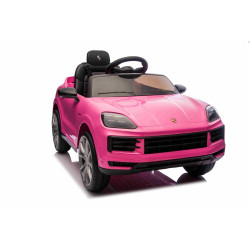 Elektrické autíčko Porsche Cayenne 12V s pohonom zadných kolies a licenciou (Jednomiestne),  ružové