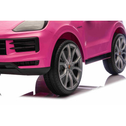 Elektrické autíčko Porsche Cayenne 12V s pohonom zadných kolies a licenciou (Jednomiestne),  ružové