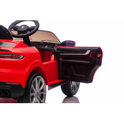 Zánovné elektrické autíčko Porsche Cayenne 12V s pohonom zadných kolies a licenciou (Jednomiestne),  červené
