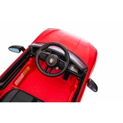 Zánovné elektrické autíčko Porsche Cayenne 12V s pohonom zadných kolies a licenciou (Jednomiestne),  červené