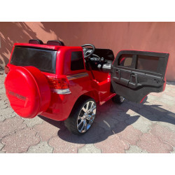 Elektrické autíčko Toyota Landcruiser 12V,  červené