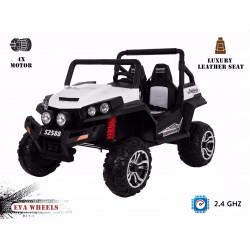 Elektrické autíčko RSX Biele,  Pohon 4x4