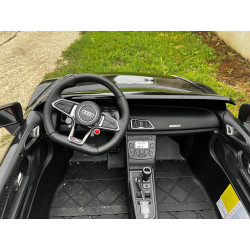 Elektrické autíčko Audi R8 SPYDER Dvojmiestne 24V,  čierne