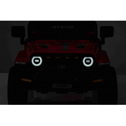 Elektrické autíčko OFFROAD NEW s pohonom zadných kolies,  červené