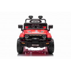 Elektrické autíčko OFFROAD NEW s pohonom zadných kolies,  červené