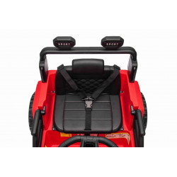Elektrické autíčko OFFROAD NEW s pohonom zadných kolies,  červené