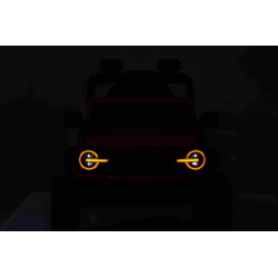 Elektrické autíčko Ford Bronco s pohonom zadných kolies s licenciou (Jednomiestne),  červené
