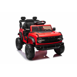 Elektrické autíčko Ford Bronco s pohonom zadných kolies s licenciou (Jednomiestne),  červené