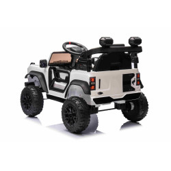 Elektrické autíčko Ford Bronco s pohonom zadných kolies s licenciou (Jednomiestne),  biele