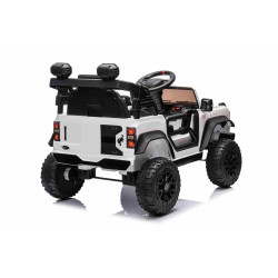 Elektrické autíčko Ford Bronco s pohonom zadných kolies s licenciou (Jednomiestne),  biele