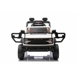 Elektrické autíčko Ford Bronco s pohonom zadných kolies s licenciou (Jednomiestne),  biele