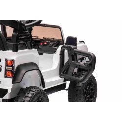 Elektrické autíčko Ford Bronco s pohonom zadných kolies s licenciou (Jednomiestne),  biele