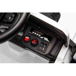 Elektrické autíčko Ford Bronco s pohonom zadných kolies s licenciou (Jednomiestne),  biele