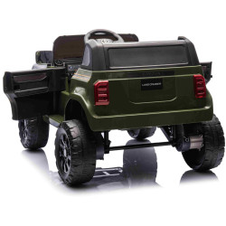 Elektrické autíčko Toyota Landcruiser 12V,  vojenské zelené