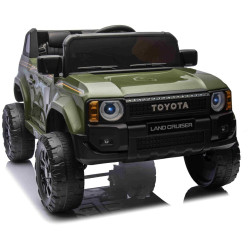Elektrické autíčko Toyota Landcruiser 12V,  vojenské zelené