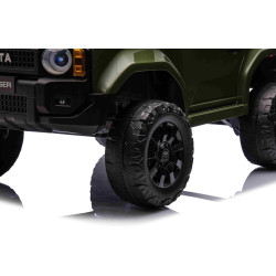Elektrické autíčko Toyota Landcruiser 12V,  vojenské zelené