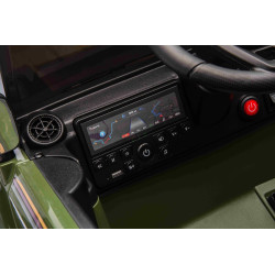 Elektrické autíčko Toyota Landcruiser 12V,  vojenské zelené